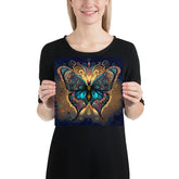 Beautiful Ornate Butterfly on a Square Matte Poster